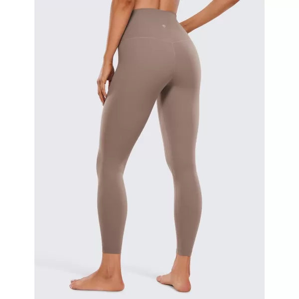 CRZ YOGA Womens Butterluxe High Waisted Yoga Leggings 25 Inches  Buttery Soft Comfy Athletic Gym Workout Pants25 inches Brown Purple