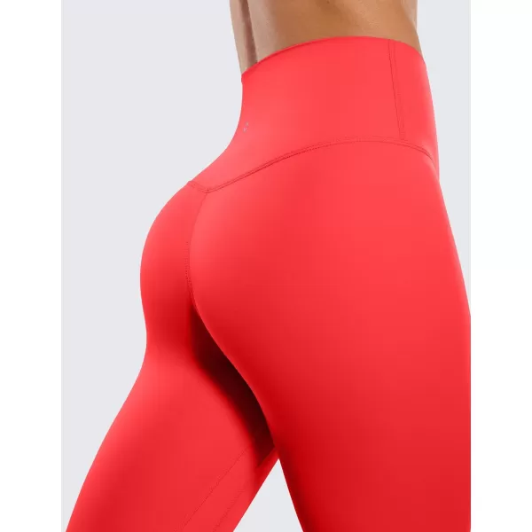 CRZ YOGA Womens Butterluxe High Waisted Yoga Leggings 25 Inches  Buttery Soft Comfy Athletic Gym Workout Pants25 inches Deep Red