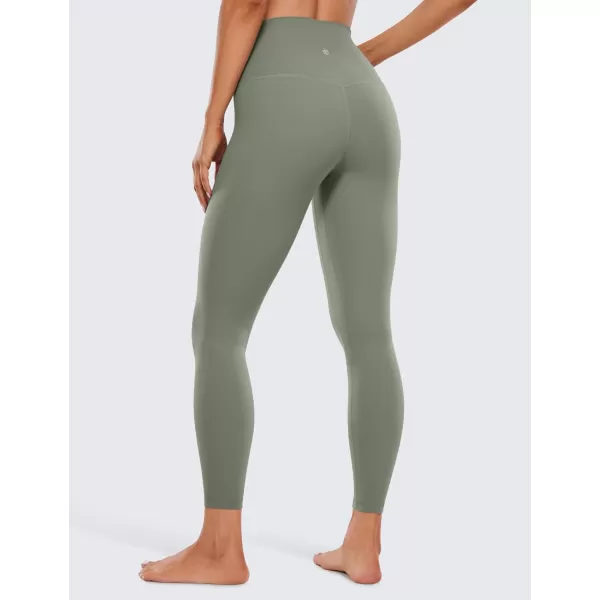 CRZ YOGA Womens Butterluxe High Waisted Yoga Leggings 25 Inches  Buttery Soft Comfy Athletic Gym Workout Pants25 inches Light Army Green