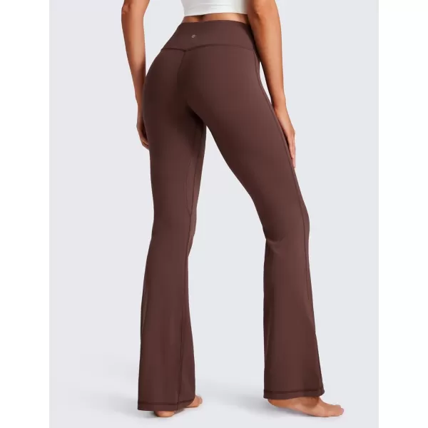 CRZ YOGA Womens Butterluxe Low Rise Flare Leggings 32  Bootcut Yoga Pants with Pockets Wide Leg Buttery Soft Lounge Casual32 Height 55  58 Taupe