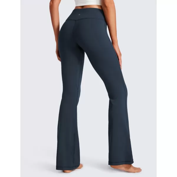 CRZ YOGA Womens Butterluxe Low Rise Flare Leggings 32  Bootcut Yoga Pants with Pockets Wide Leg Buttery Soft Lounge Casual32 Height 55  58 Twilight Blue