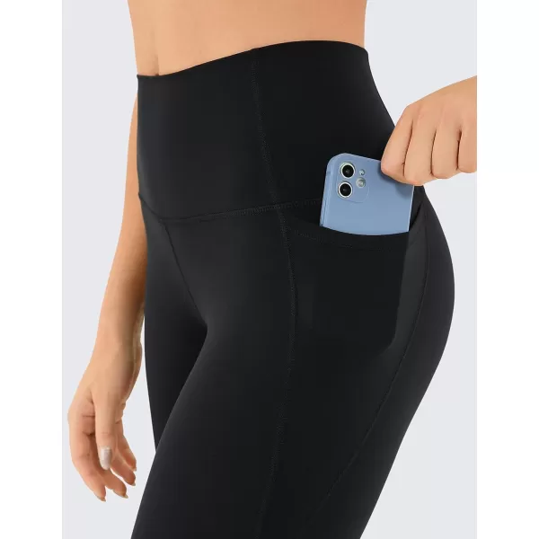 CRZ YOGA Womens Butterluxe Workout Leggings 25  28  High Waisted Gym Yoga Pants with Pockets Buttery Soft25 inches Black