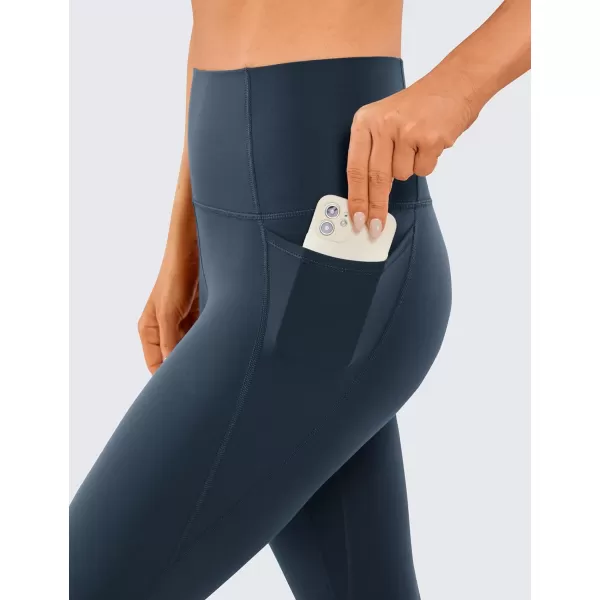 CRZ YOGA Womens Butterluxe Workout Leggings 28 Inches  High Waisted Gym Yoga Pants with Pockets Running Buttery Soft28 inches Stelindigo