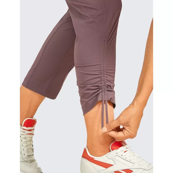 CRZ YOGA Womens Casual 78 Pants 2527  Lightweight Workout Outdoor Athletic Track Travel Lounge Joggers Pockets27 Inseam Antique Bark