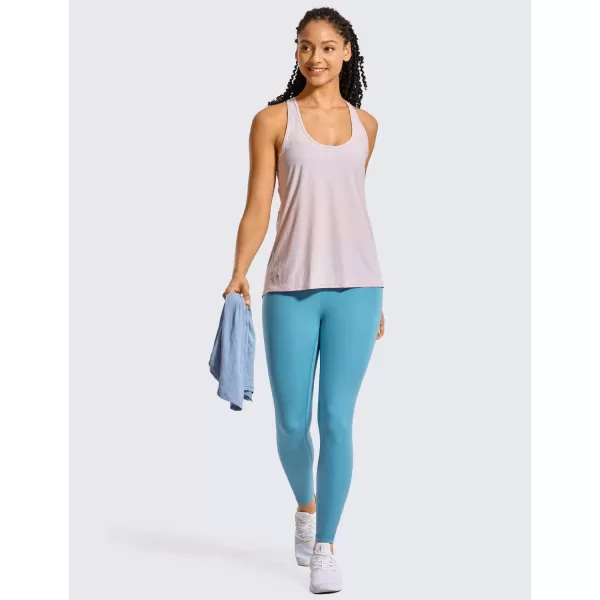 CRZ YOGA Womens Compression Workout Leggings 252825 inches Utility Blue