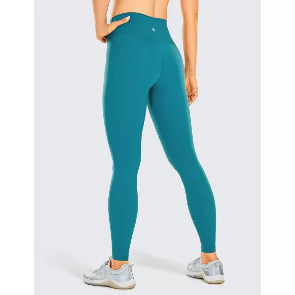 CRZ YOGA Womens Compression Workout Leggings 252828 inches Duck Blue