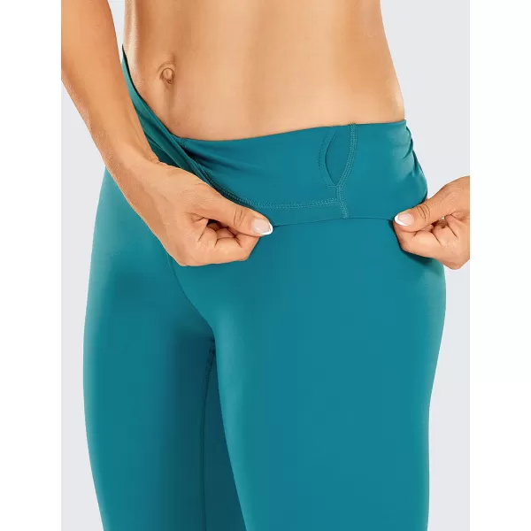 CRZ YOGA Womens Compression Workout Leggings 252828 inches Duck Blue