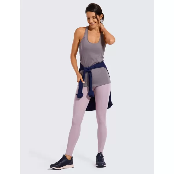 CRZ YOGA Womens Compression Workout Leggings 252828 inches Gray Purple