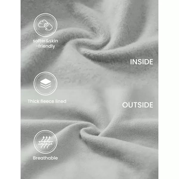 CRZ YOGA Womens Fleece Lined Half Zip Hoodies Pullover Oversized Long Sleeve Casual Workout Sweatshirts with Thumb HolesSterling