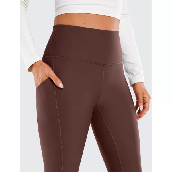 CRZ YOGA Womens Fleece Lined Leggings with Pockets 265  Winter Thermal Warm Soft Water Resistant Casual Lounge Pants265 Height 52  56 Taupe