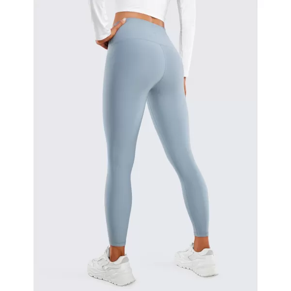 CRZ YOGA Womens Fleece Lined Soft Leggings 265  High Waist Thermal Winter Warm Water Resistant Casual Lounge Yoga Pants265 Height 52  56 Cambric Blue