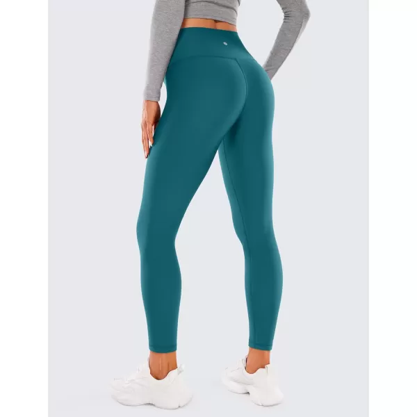 CRZ YOGA Womens Fleece Lined Soft Leggings 265  High Waist Thermal Winter Warm Water Resistant Casual Lounge Yoga Pants265 Height 52  56 Green Jade