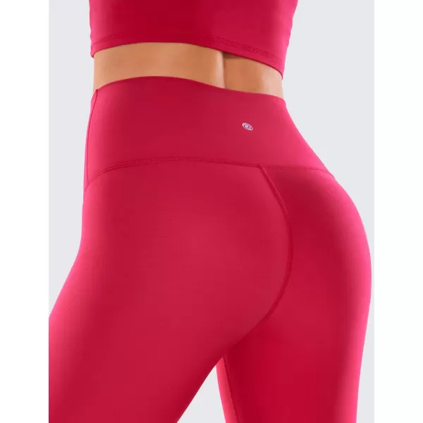 CRZ YOGA Womens Fleece Lined Soft Leggings 265  High Waist Thermal Winter Warm Water Resistant Casual Lounge Yoga Pants265 Height 52  56 Viva Magenta