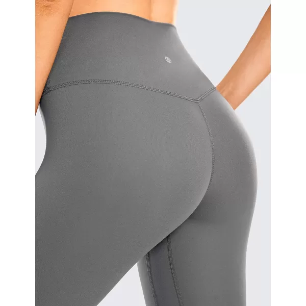 CRZ YOGA Womens High Waisted Brushed Comfort Leggings 28  Naked Feeling SoftDark Carbon