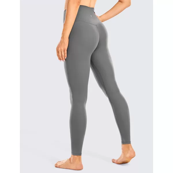 CRZ YOGA Womens High Waisted Brushed Comfort Leggings 28  Naked Feeling SoftDark Carbon