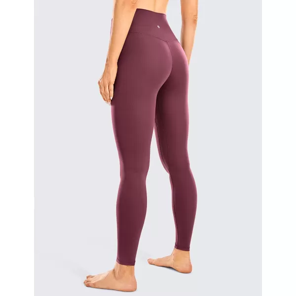 CRZ YOGA Womens High Waisted Brushed Comfort Leggings 28  Naked Feeling SoftDark Russet