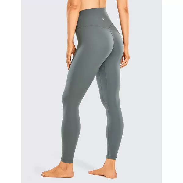 CRZ YOGA Womens High Waisted Brushed Comfort Leggings 28  Naked Feeling SoftGrey Sage