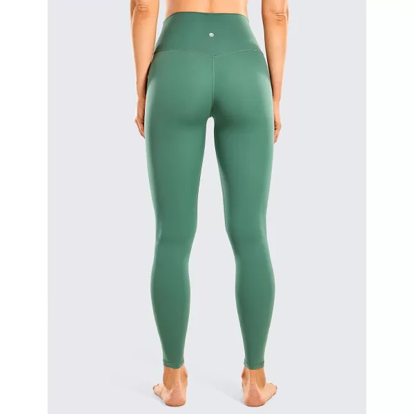 CRZ YOGA Womens High Waisted Brushed Comfort Leggings 28  Naked Feeling SoftJungle Green