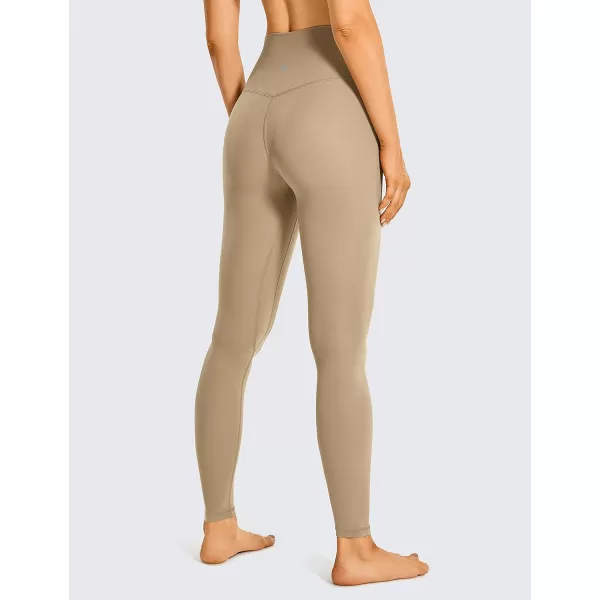CRZ YOGA Womens High Waisted Brushed Comfort Leggings 28  Naked Feeling SoftKhaki Fog