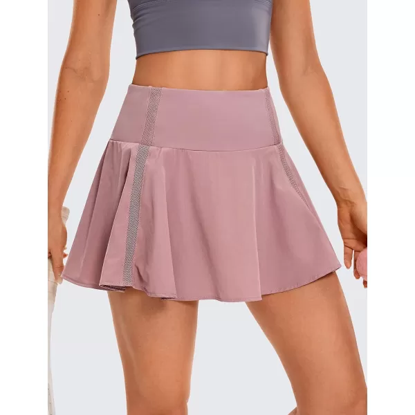 CRZ YOGA Womens High Waisted Pleated Tennis Skirts Lightweight Athletic Workout Running Sports Golf Skorts with PocketsFigue