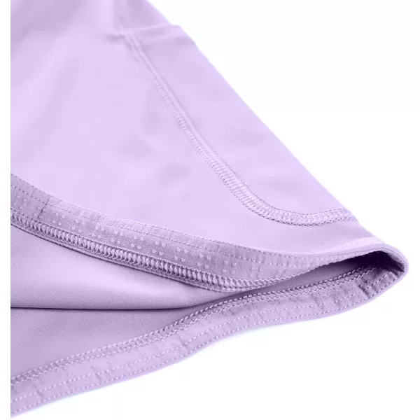 CRZ YOGA Womens High Waisted Tennis Skirts with 3 Pockets Golf Skirts A Line Lightweight Cute Athletic Casual SkortsFeatheryfit Soft Lilac