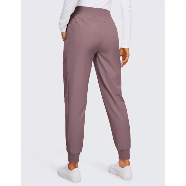 CRZ YOGA Womens Joggers Pants with Pockets Lightweight Workout Travel Casual Golf Hiking Pants for Women Quick DryMauve