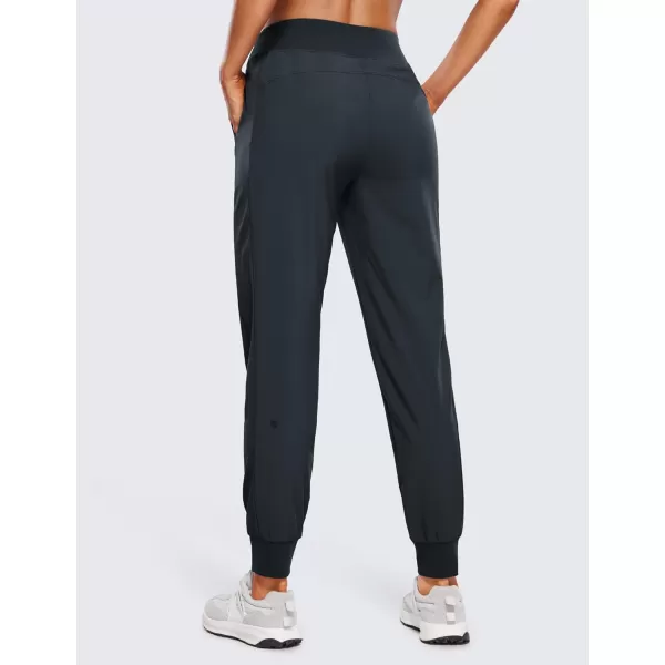 CRZ YOGA Womens Joggers Pants with Pockets Lightweight Workout Travel Casual Golf Hiking Pants for Women Quick DryTrue Navy