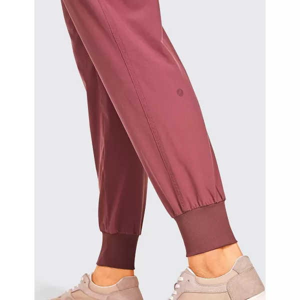 CRZ YOGA Womens Lightweight Workout Joggers 275  Travel Casual Outdoor Running Athletic Track Hiking Pants with PocketsMisty Merlot