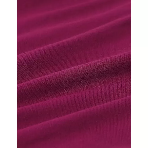 CRZ YOGA Womens Long Sleeve Crop Top Quick Dry Cropped Workout Shirts Half Zip Pullover Running Athletic ShirtMagenta Purple