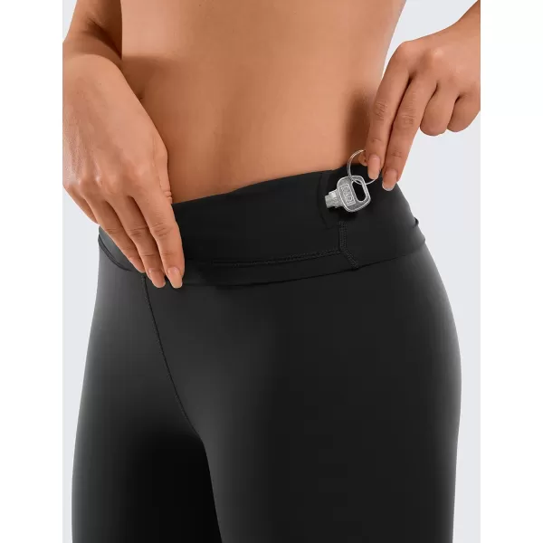 CRZ YOGA Womens Naked Feeling Biker Shorts  3  4  6  8  10 High Waisted Yoga Workout Running Spandex Shorts8 inches Black
