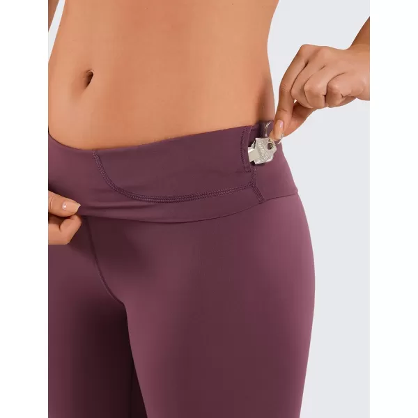 CRZ YOGA Womens Naked Feeling Biker Shorts  3  4  6  8  10 High Waisted Yoga Workout Running Spandex Shorts8 inches Dark Russet