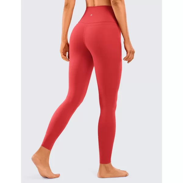 CRZ YOGA Womens Naked Feeling I Workout Leggings 28 Inches  High Waisted FullLength Yoga Pants28 inches Crimson