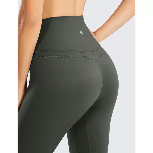 CRZ YOGA Womens Naked Feeling I Workout Leggings 28 Inches  High Waisted FullLength Yoga Pants28 inches Grey Olive