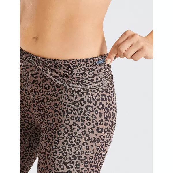 CRZ YOGA Womens Naked Feeling I Workout Leggings 28 Inches  High Waisted FullLength Yoga Pants28 inches Leopardprint 2