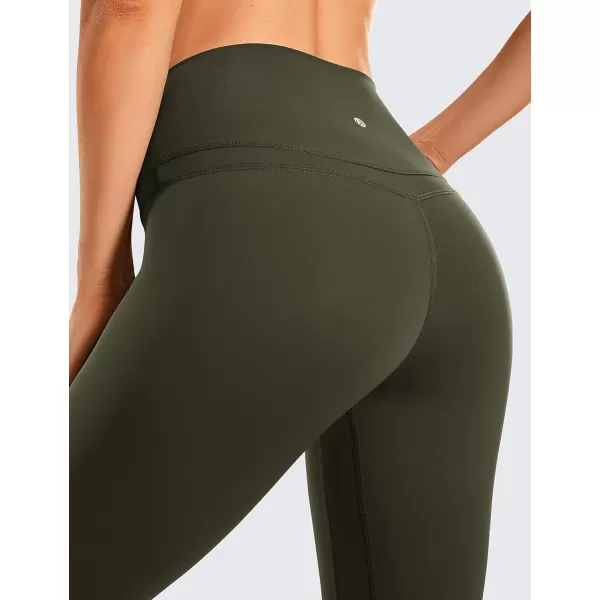 CRZ YOGA Womens Naked Feeling I Workout Leggings 28 Inches  High Waisted FullLength Yoga Pants28 inches Olive Green