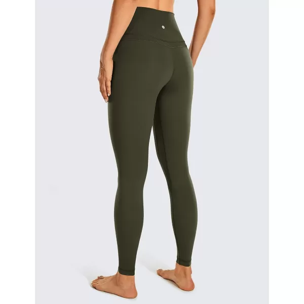 CRZ YOGA Womens Naked Feeling I Workout Leggings 28 Inches  High Waisted FullLength Yoga Pants28 inches Olive Green