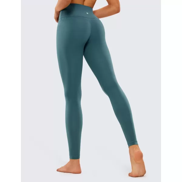 CRZ YOGA Womens Naked Feeling I Workout Leggings 28 Inches  High Waisted FullLength Yoga Pants28 inches Petrol Blue