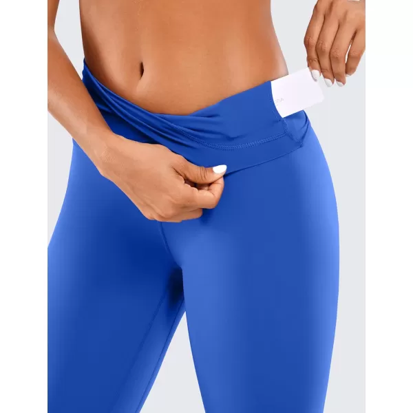 CRZ YOGA Womens Naked Feeling I Workout Leggings 28 Inches  High Waisted FullLength Yoga Pants28 inches Waves Blue