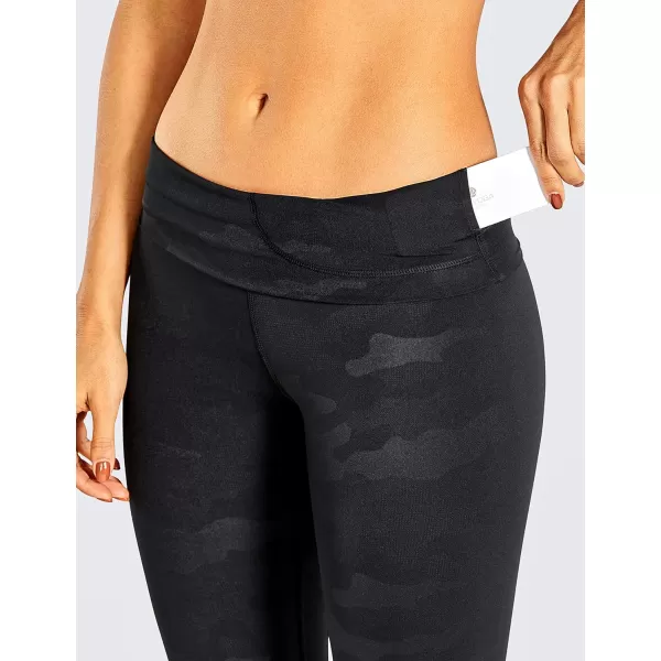 CRZ YOGA Womens Naked Feeling Workout Leggings 25 Inches  78 High Waist Yoga Tight PantsCamouflage Black