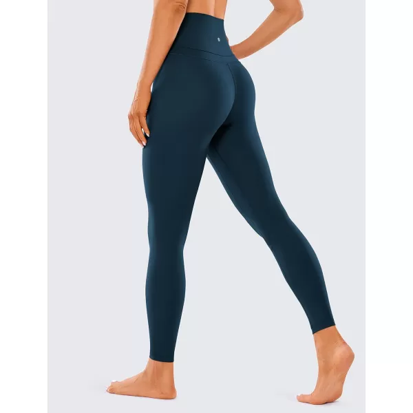 CRZ YOGA Womens Naked Feeling Workout Leggings 25 Inches  78 High Waist Yoga Tight PantsFrench Navy