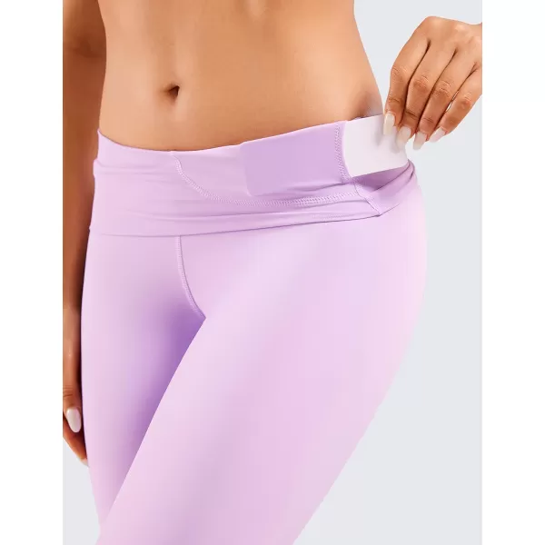 CRZ YOGA Womens Naked Feeling Workout Leggings 25 Inches  78 High Waist Yoga Tight PantsLilac