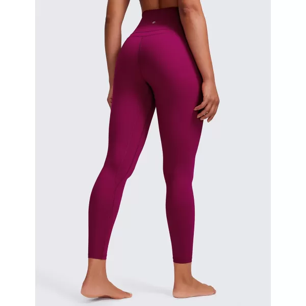 CRZ YOGA Womens Naked Feeling Workout Leggings 25 Inches  78 High Waist Yoga Tight PantsMagenta Purple