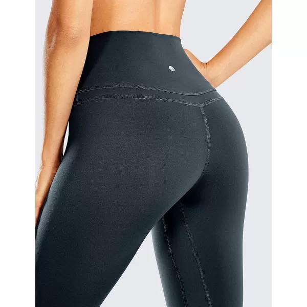 CRZ YOGA Womens Naked Feeling Workout Leggings 25 Inches  78 High Waist Yoga Tight PantsMelanite