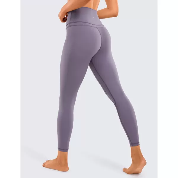 CRZ YOGA Womens Naked Feeling Workout Leggings 25 Inches  78 High Waist Yoga Tight PantsMist Grey