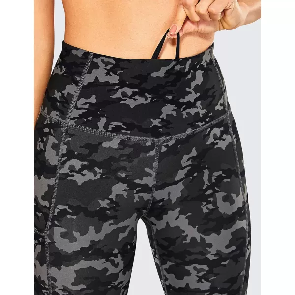 CRZ YOGA Womens Naked Feeling Workout Leggings 25 Inches  High Waisted Yoga Pants with Side Pockets Athletic Running Tights25 inches Camo Multi 1