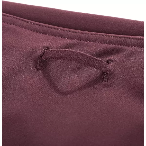 CRZ YOGA Womens Naked Feeling Workout Leggings 25 Inches  High Waisted Yoga Pants with Side Pockets Athletic Running Tights25 inches Dark Russet