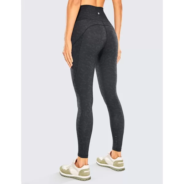 CRZ YOGA Womens Naked Feeling Workout Leggings 25 Inches  High Waisted Yoga Pants with Side Pockets Athletic Running Tights25 inches Leopard Multi 2