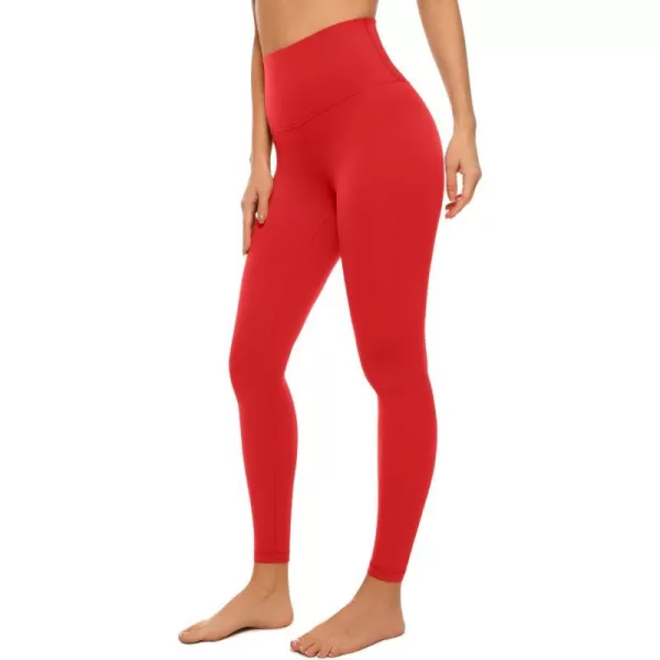 CRZ YOGA Air Feeling High Waisted Leggings for Women 2528  Warm Thick Workout Leggings Buttery Soft Yoga Pants Lounge25 inches Deep Red