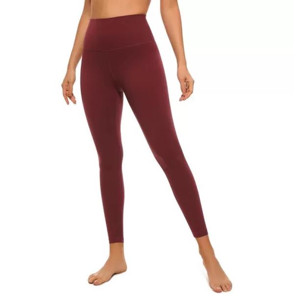 CRZ YOGA Air Feeling High Waisted Leggings for Women 2528  Warm Thick Workout Leggings Buttery Soft Yoga Pants Lounge25 inches Noctilucence Red