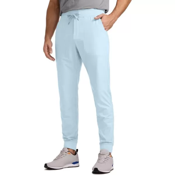 CRZ YOGA All Day Comfy Golf Joggers Pants for Men 30 Quick Dry Lightweight Stretch Work Casual Joggers with PocketsChambray Blue